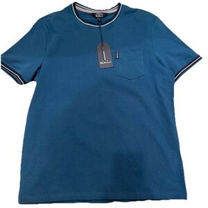 Ben Sherman T-Shirt Crewneck Stretch Cotton Pocket Deep Dive Tee $59 NEW W TAGS